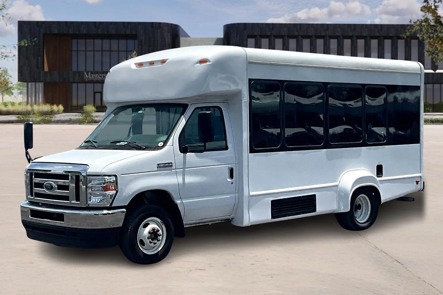 Powerful 7.3L V8 2022 Ford E350 Passenger Shuttle Bus
