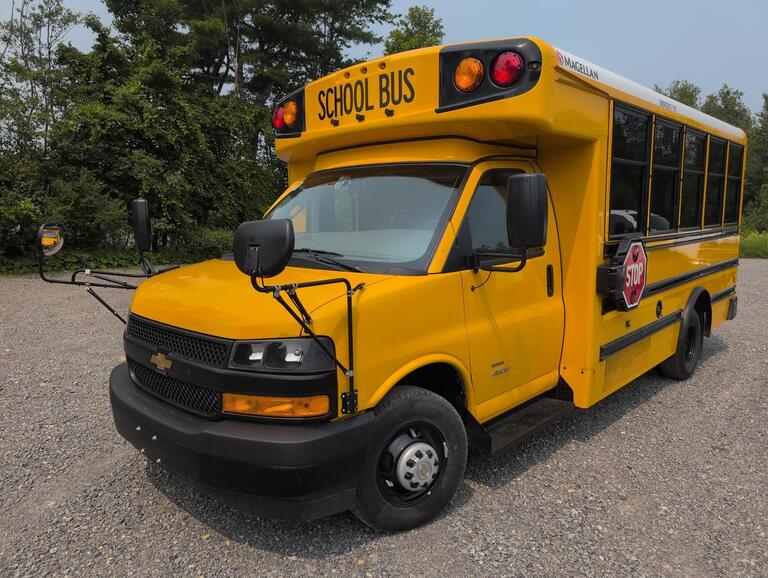2026 Chevrolet Magellan DRW School Bus with 6.6L V8 Gasoline Engine