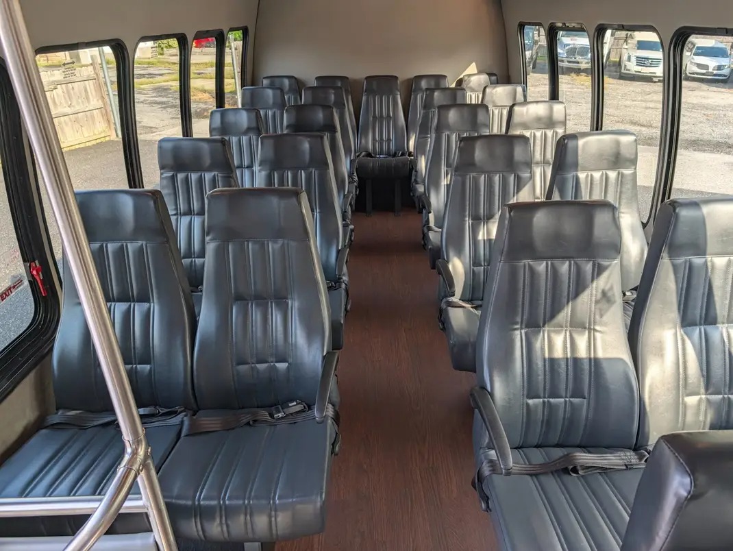 Reliable 2017 Ford E450 Turtle Top 23-Passenger Shuttle Bus
