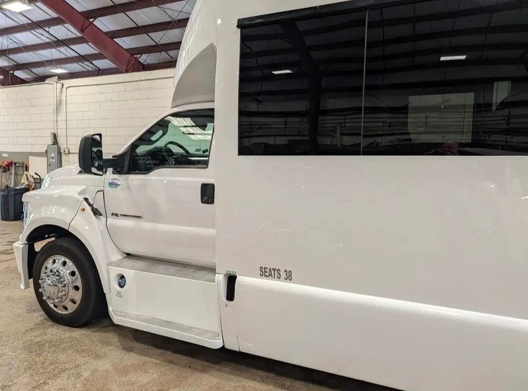 Low-Mileage 2019 Ford F650 Tiffany Executive Shuttle Bus