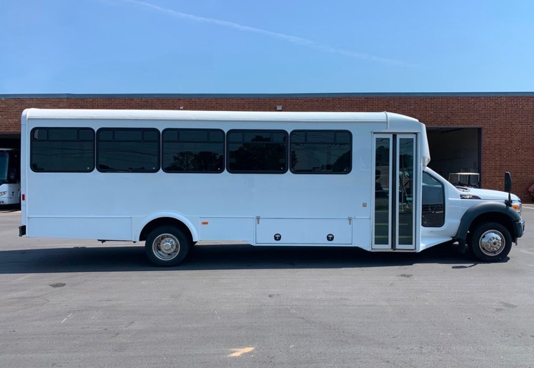 Low-Mileage 2012 Ford F-550 Diesel Shuttle Bus