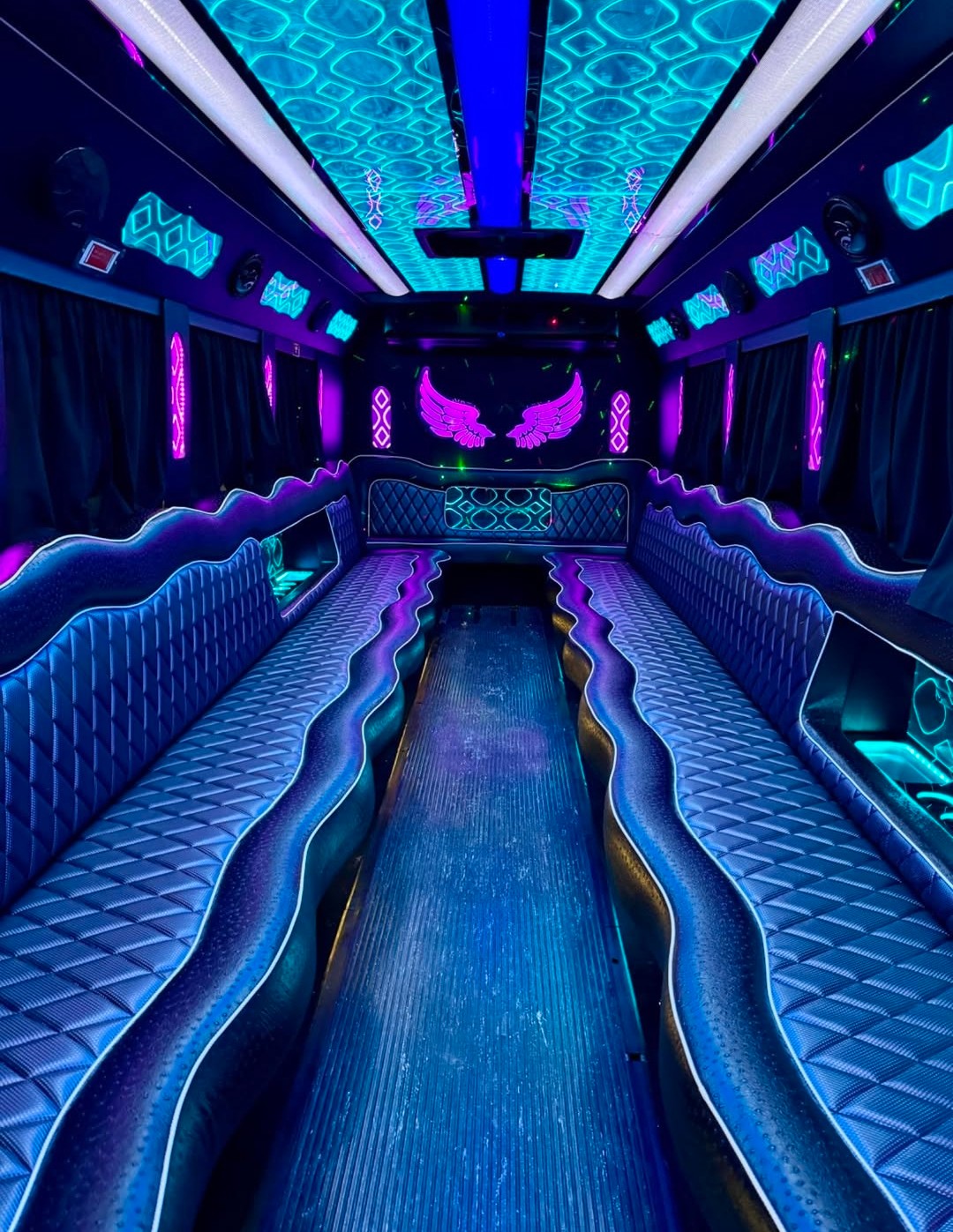 2016 Ford F-550 Gasoline Limo Bus – Premium Party Bus Setup