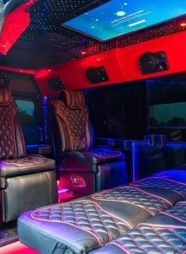 Luxury 9-Passenger 2023 Mercedes-Benz Sprinter Limo Van