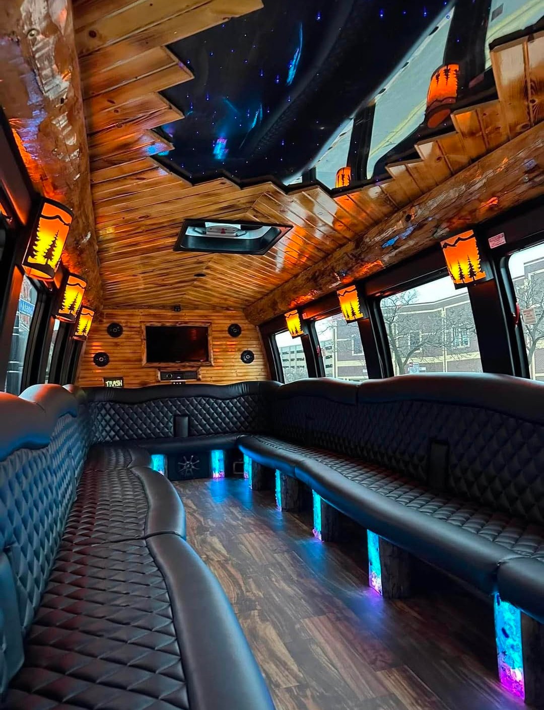 2016 Ford F-550 Custom Limo Bus with Luxury Interior
