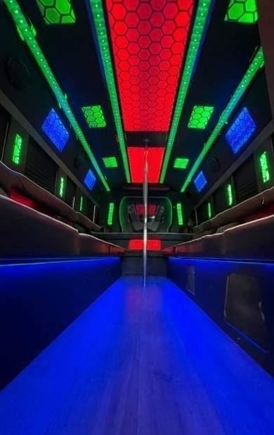 2014 Ford E450 Luxury Limo Bus with Premium Interior