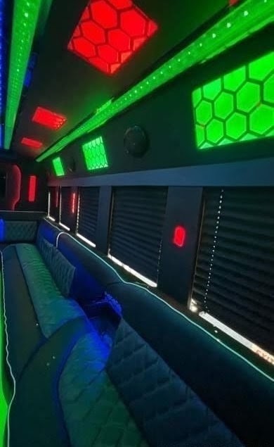 2014 Ford E450 Luxury Limo Bus with Premium Interior