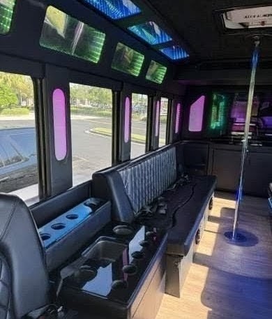 Premium 2014 Ford F-550 Limo Bus with New Engine
