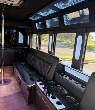 Premium 2014 Ford F-550 Limo Bus with New Engine