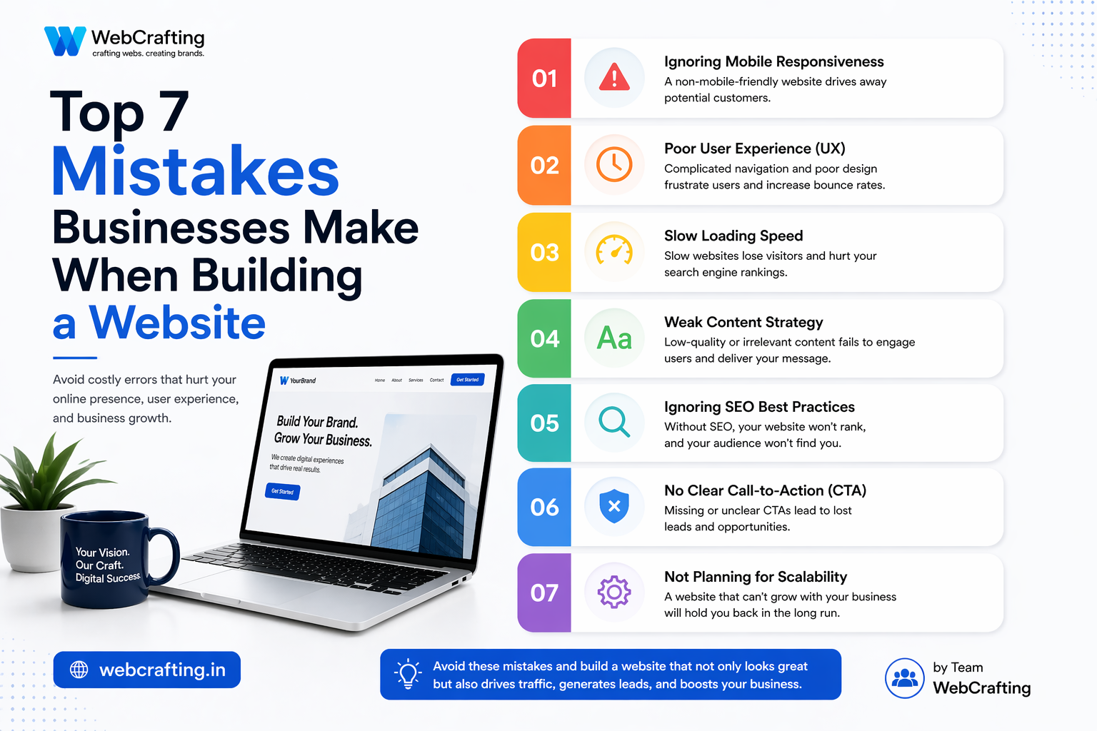 Top 7 Mistakes Businesses Make When Building a Website