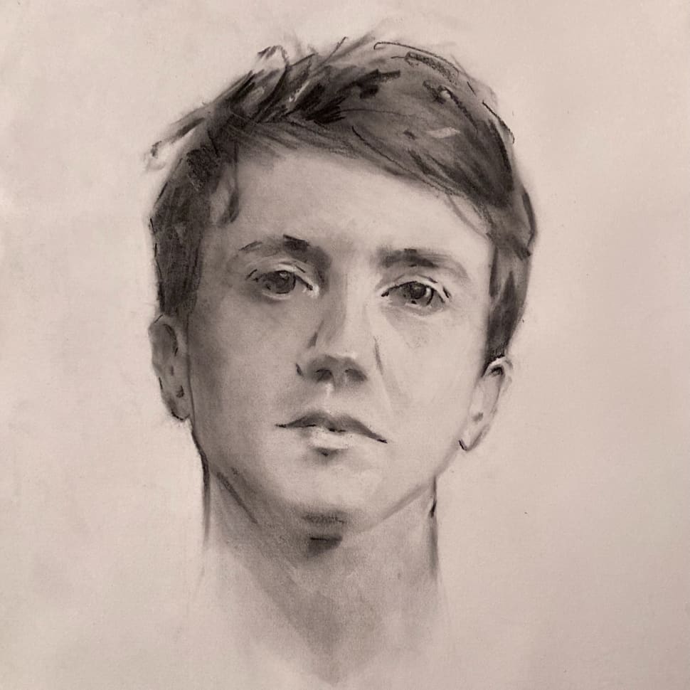 Charcoal drawing artwork example