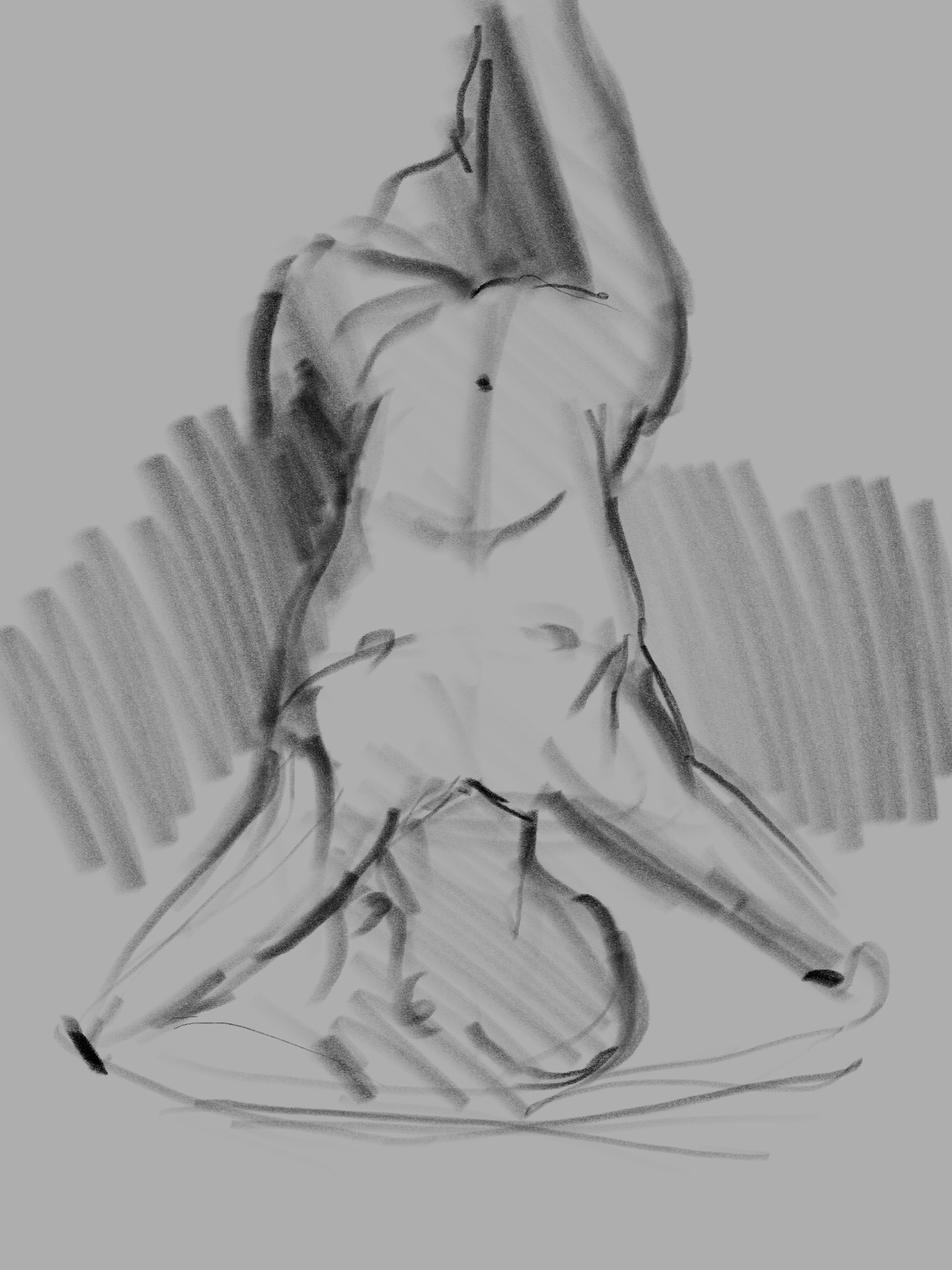 3 minute pose, Procreate.