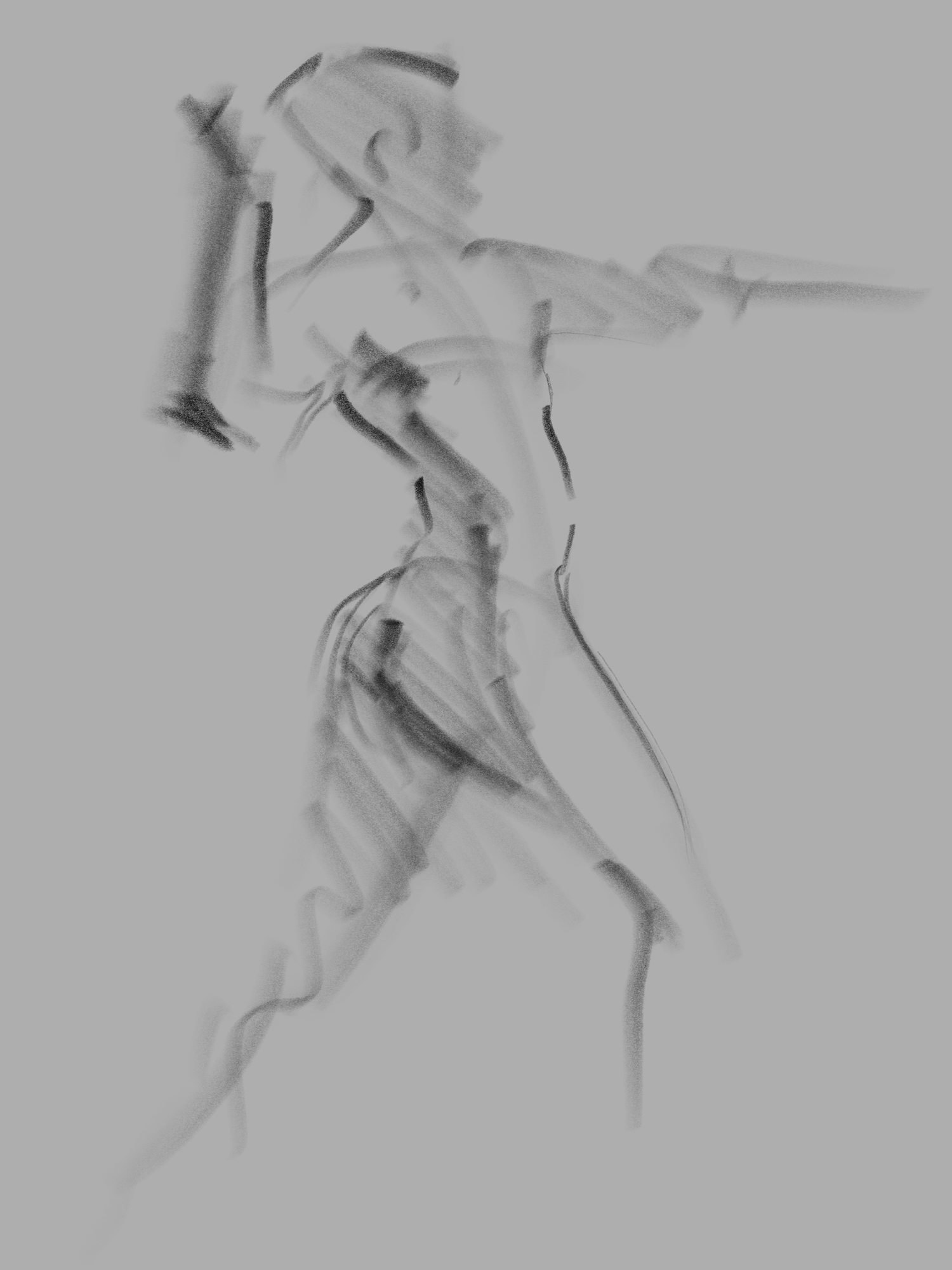 3 minute pose, Procreate.