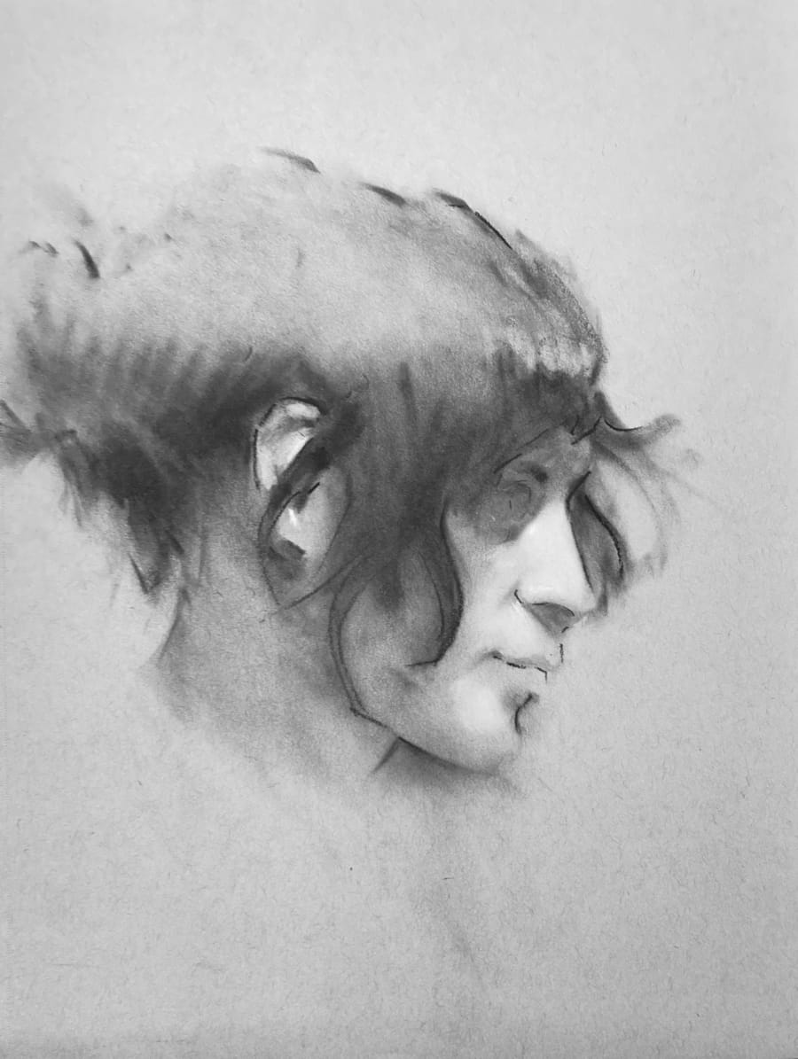Long Pose Portrait Drawing