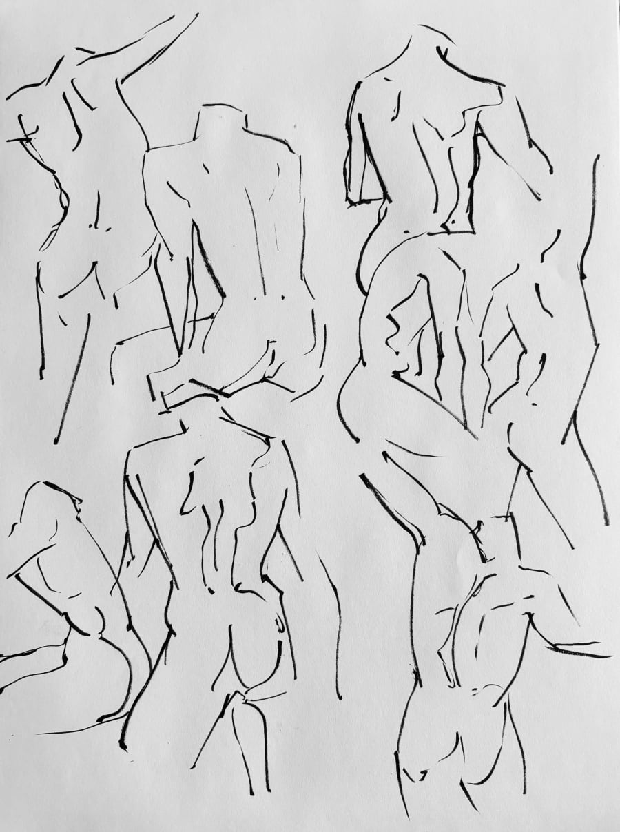 Mixed Pose Figure Drawing