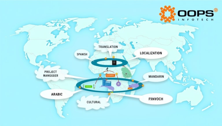 How Oops Infotech Handles Multilingual Projects For Global Clients