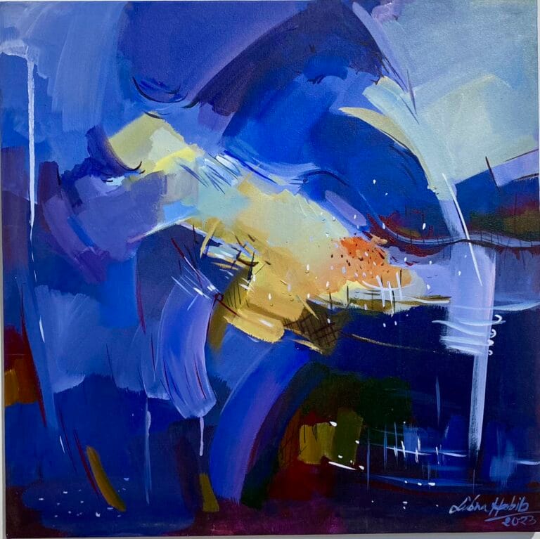 Artwork: Beyond the Sky, Out of the Blue:02 by Artist: Lubna Habib