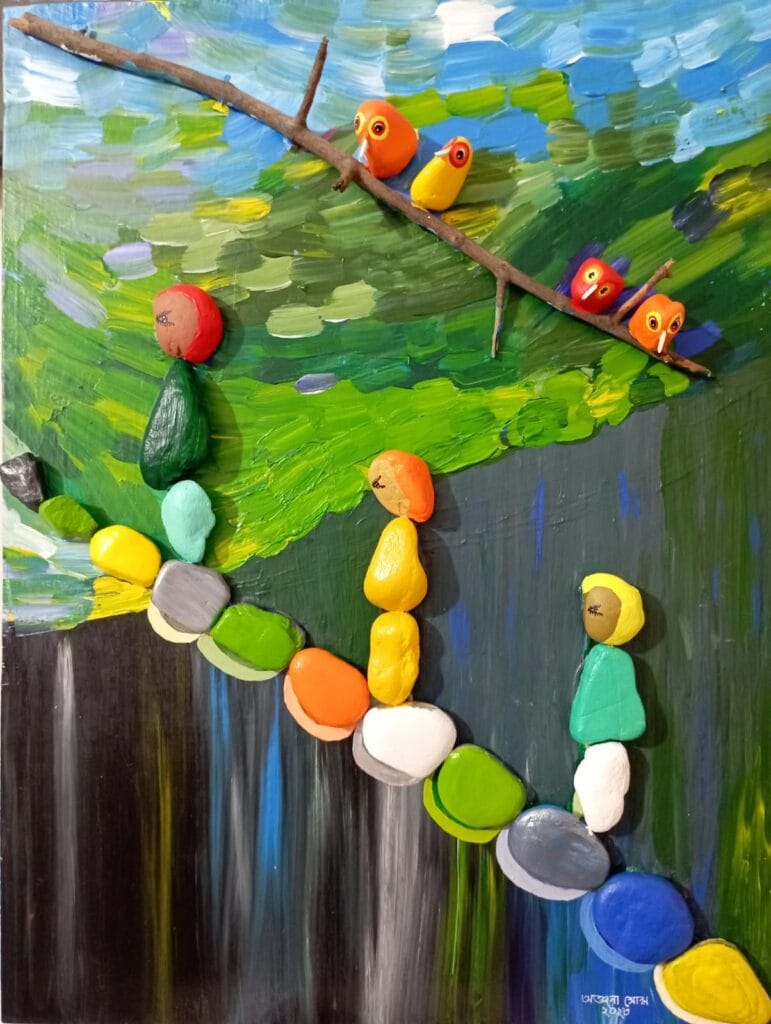 Artwork: ভেবেছিলেম ফিরব না রে by Artist: Anjana Shome