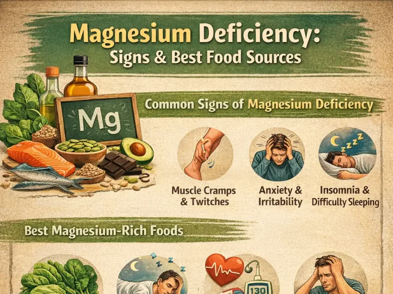 Magnesium Deficiency: Signs, Symptoms & Best Food Sources