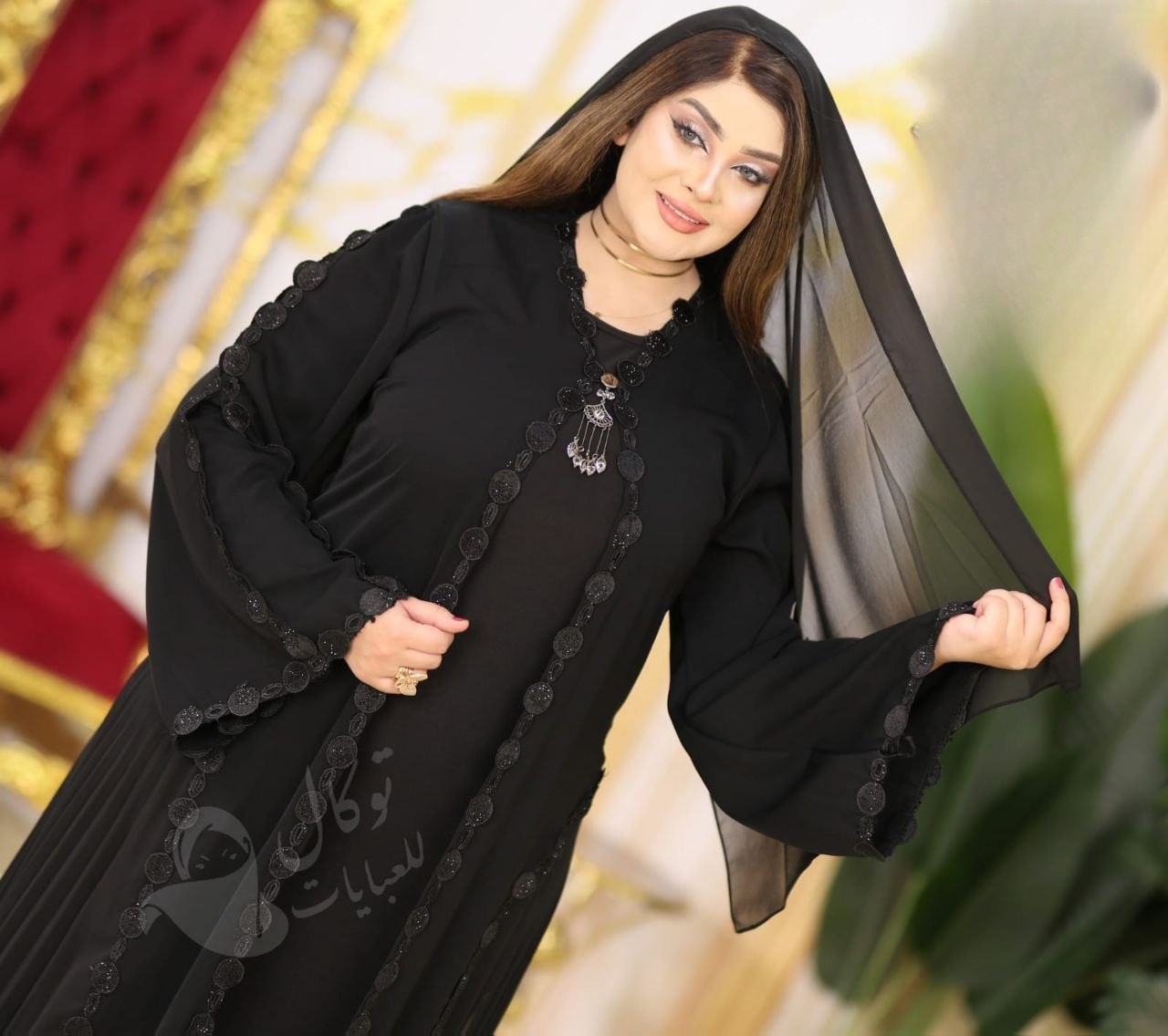 Elegant Silk Abaya - View 4