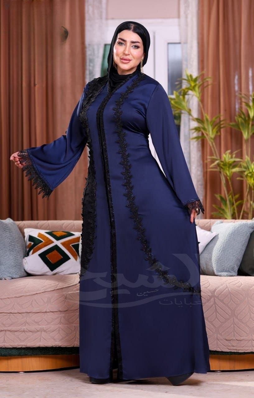 Elegant Silk Abaya - Thumbnail 5