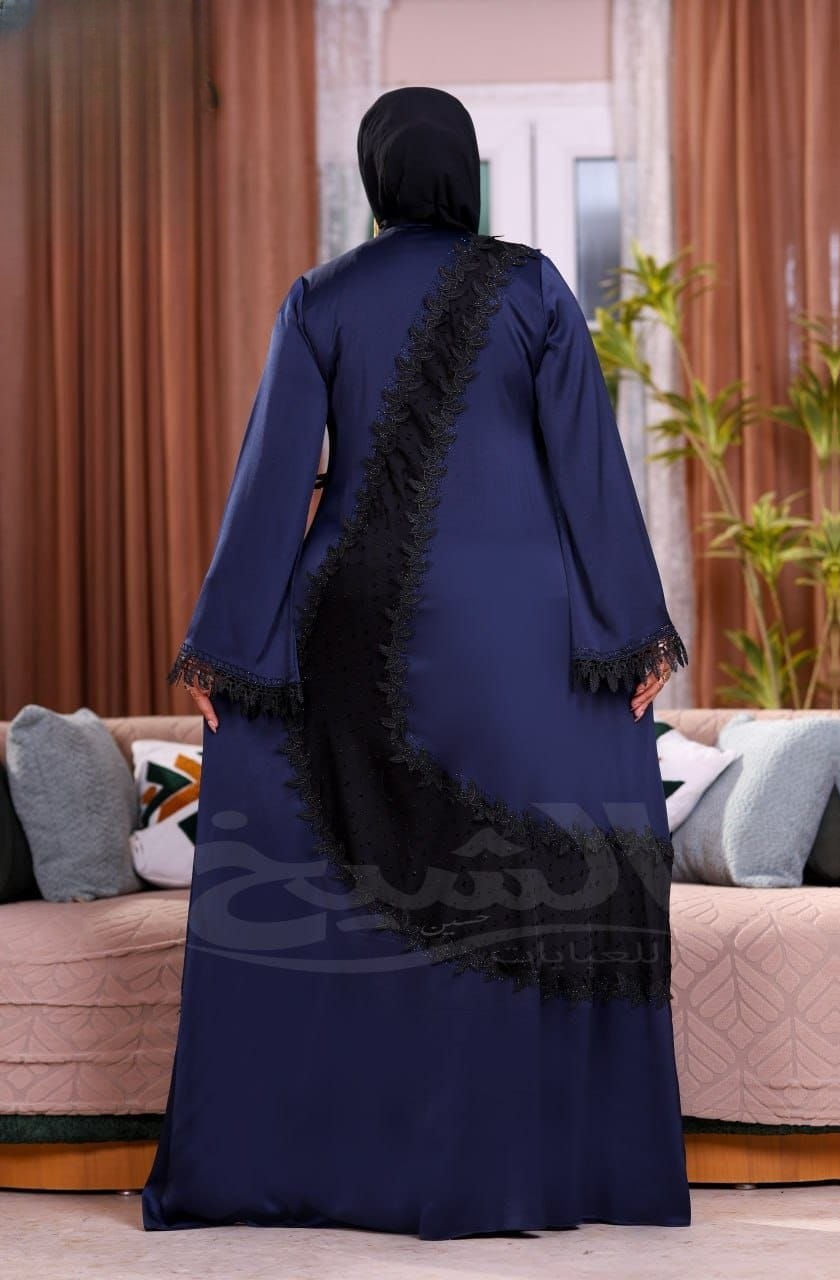 Elegant Silk Abaya - Thumbnail 2