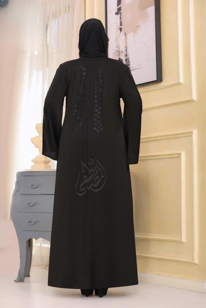 Elegant Silk Abaya - Thumbnail 2