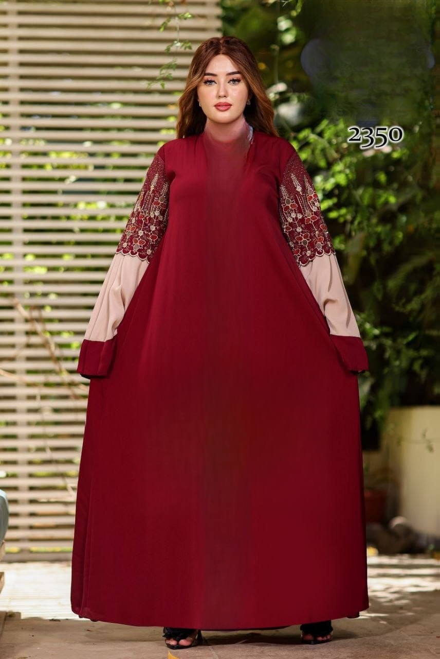 Elegant Silk Abaya - Thumbnail 3