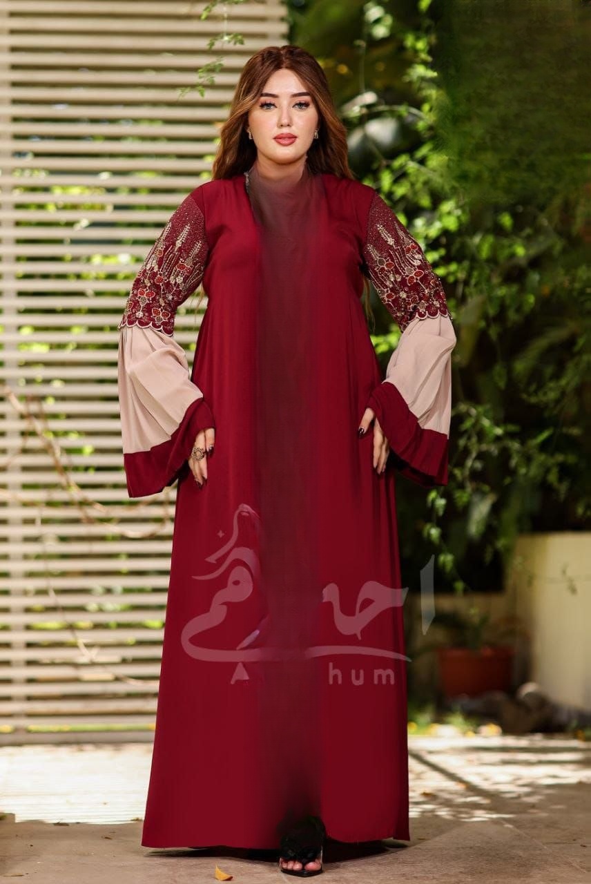 Elegant Silk Abaya - Thumbnail 2