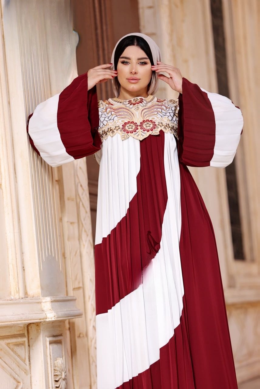 Elegant Silk Abaya - Thumbnail 4
