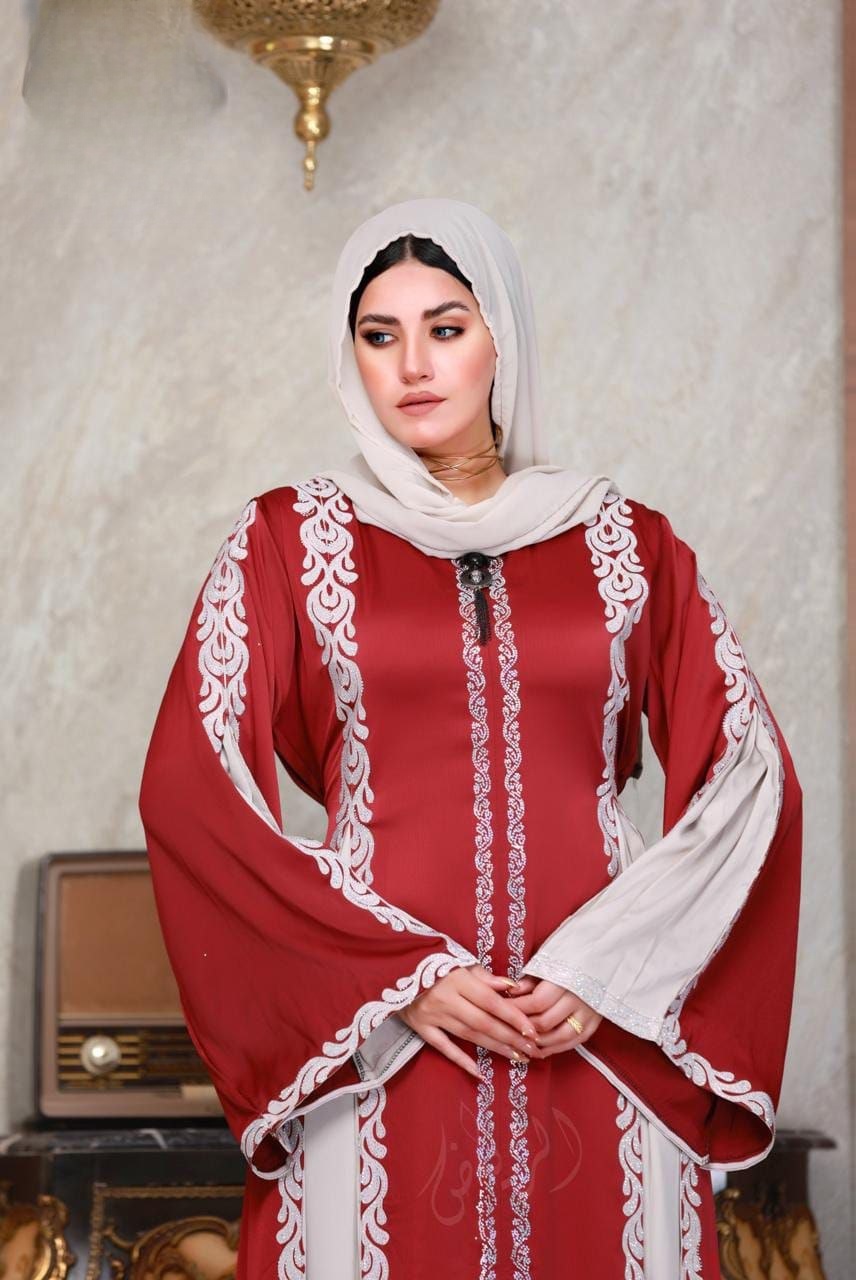 Elegant Silk Abaya - View 2