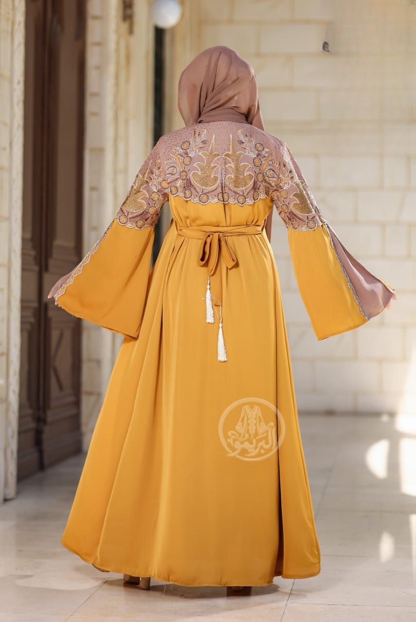 Elegant Silk Abaya - Thumbnail 2