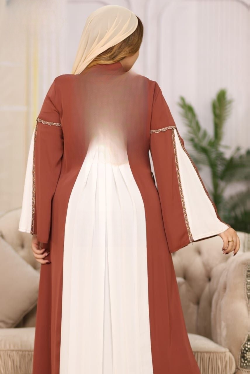 Elegant Silk Abaya - Thumbnail 2