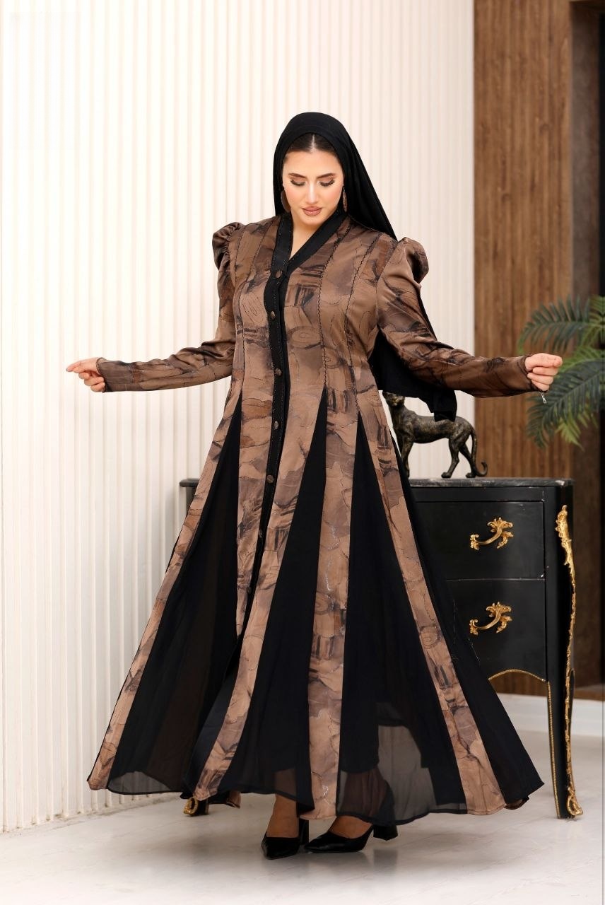 Elegant Silk Abaya - View 2