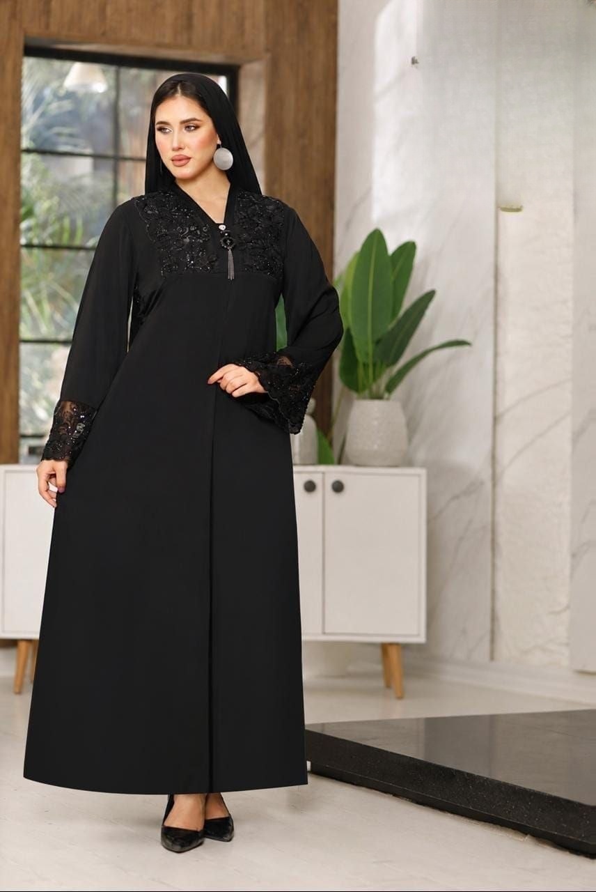 Elegant Silk Abaya