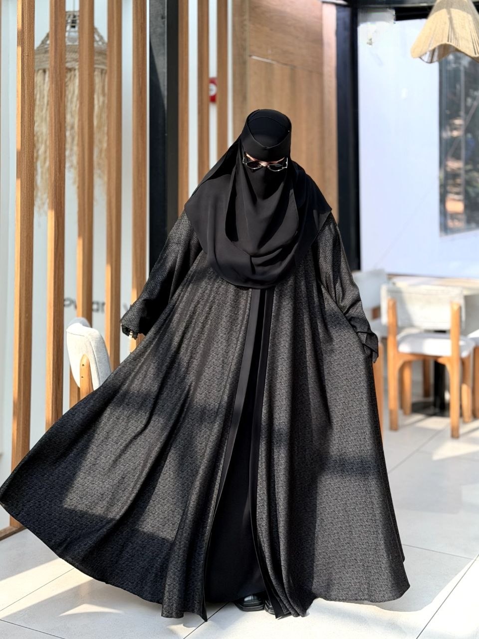 Khadija Two-Piece Robe Abaya