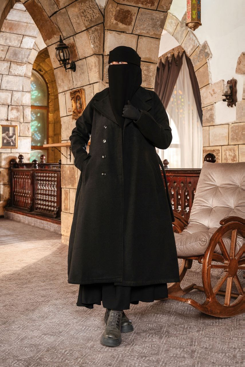 1965 Buttoned Melton Coat - Thumbnail 2