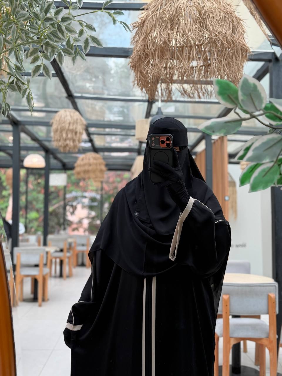 Black TikTok Abaya - Thumbnail 4