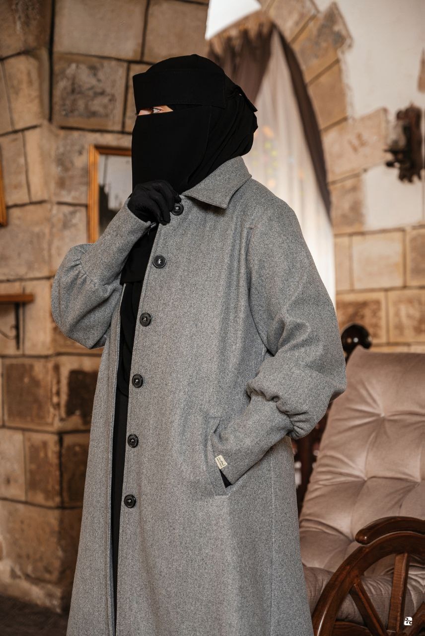 Women's Winter Wool-Felt Coat - Thumbnail 3