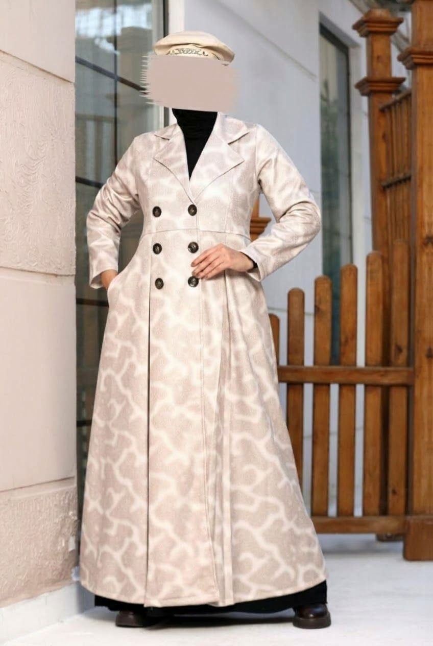 Women's Brown Suede Winter Coat - Thumbnail 2