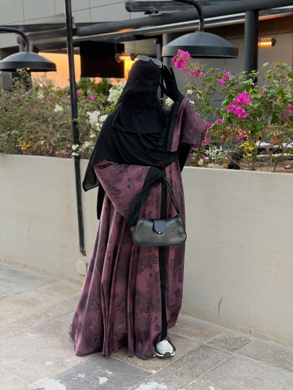 Najah Tulle-Sleeve Abaya - Thumbnail 2