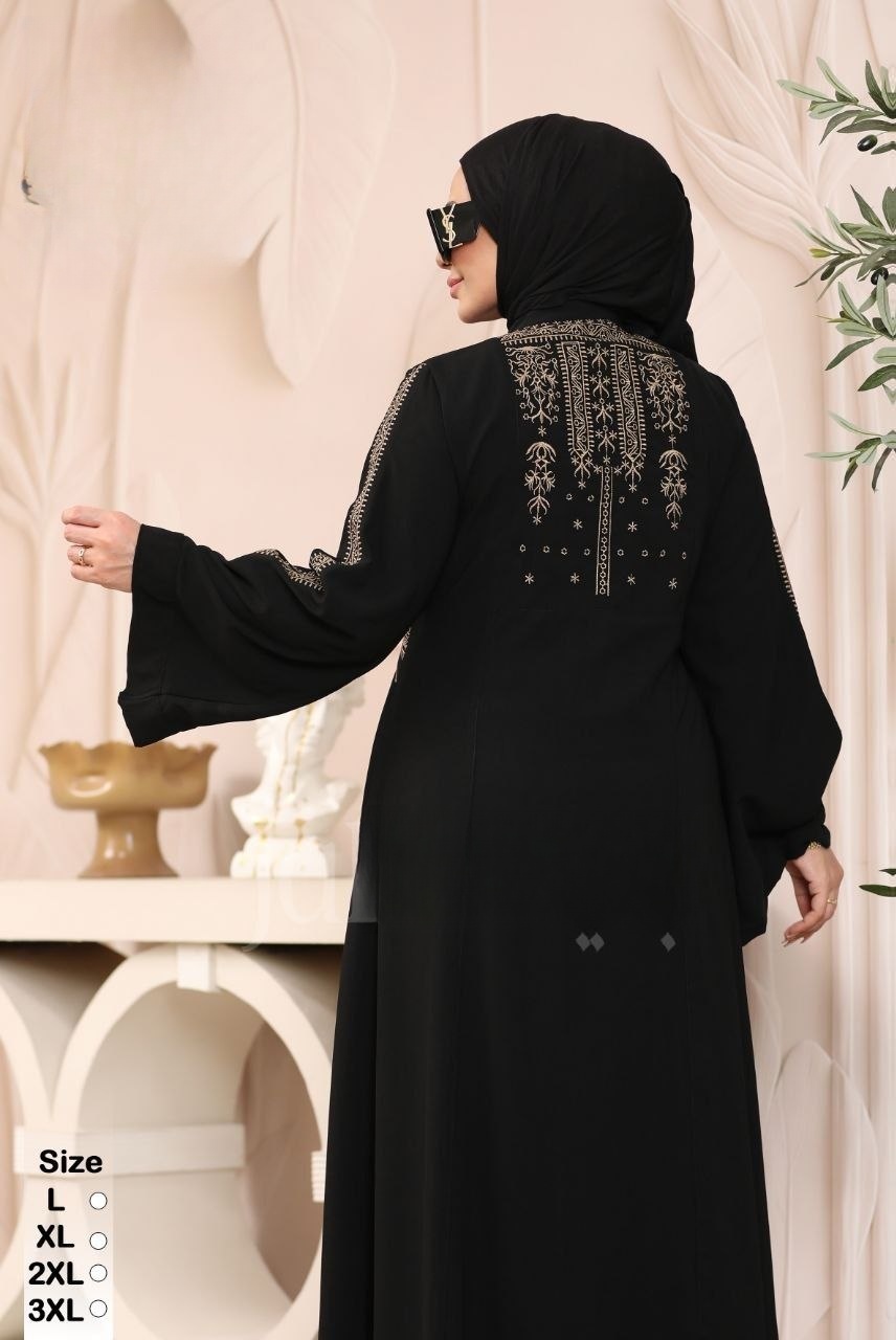 Sidra Embroidered Gulf Abaya