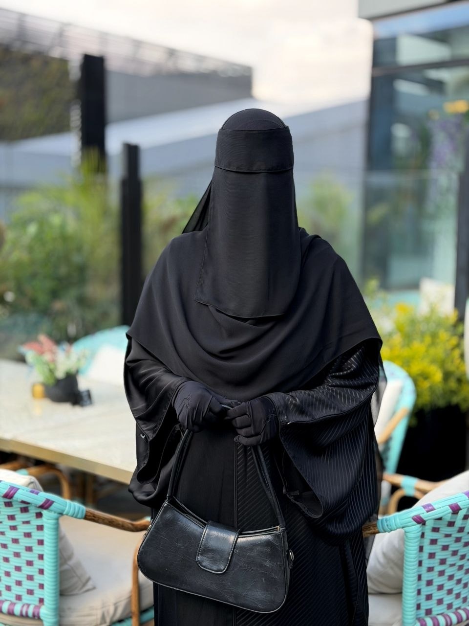Manar Double-Circle Abaya - Thumbnail 2
