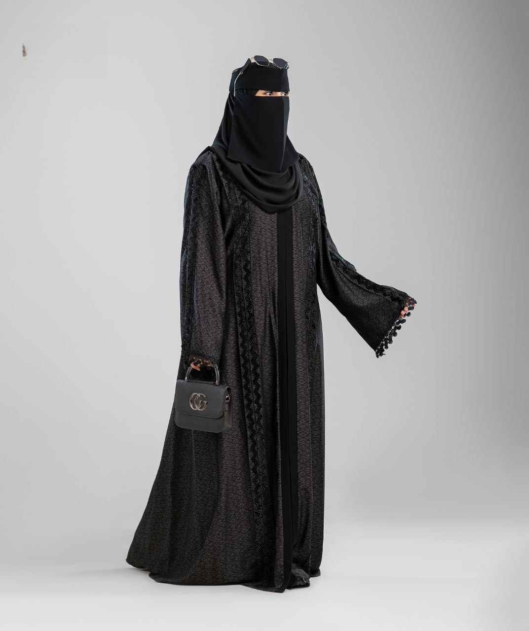 Asrar 203 Laser Jacquard Abaya