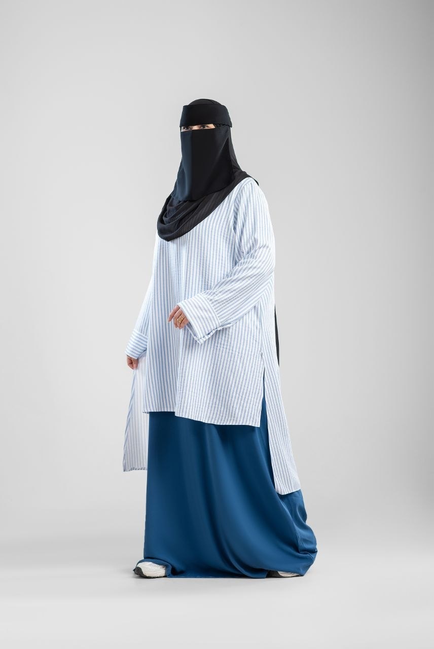 Judy Royal Linen Striped Set