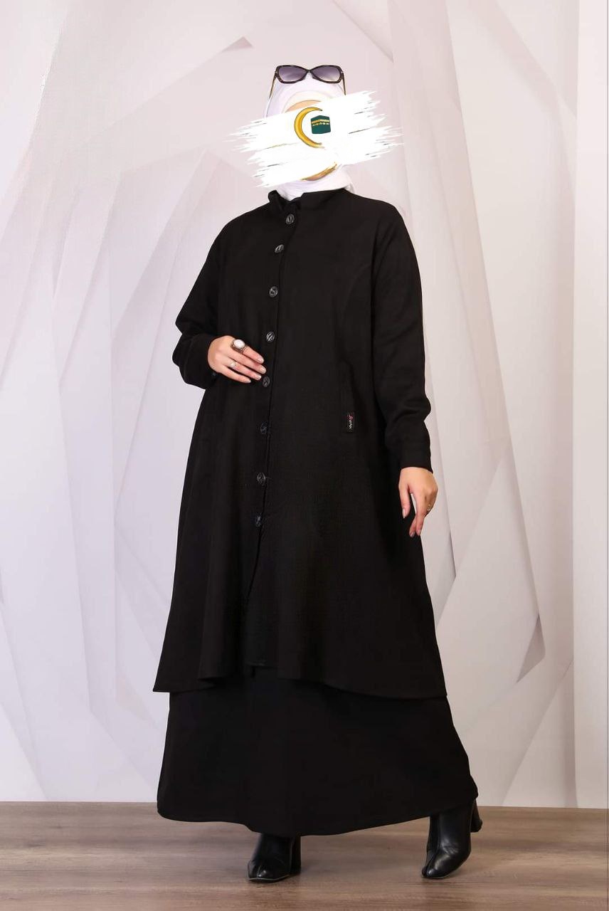 Shams Suede Dress and Skirt Set - Thumbnail 2