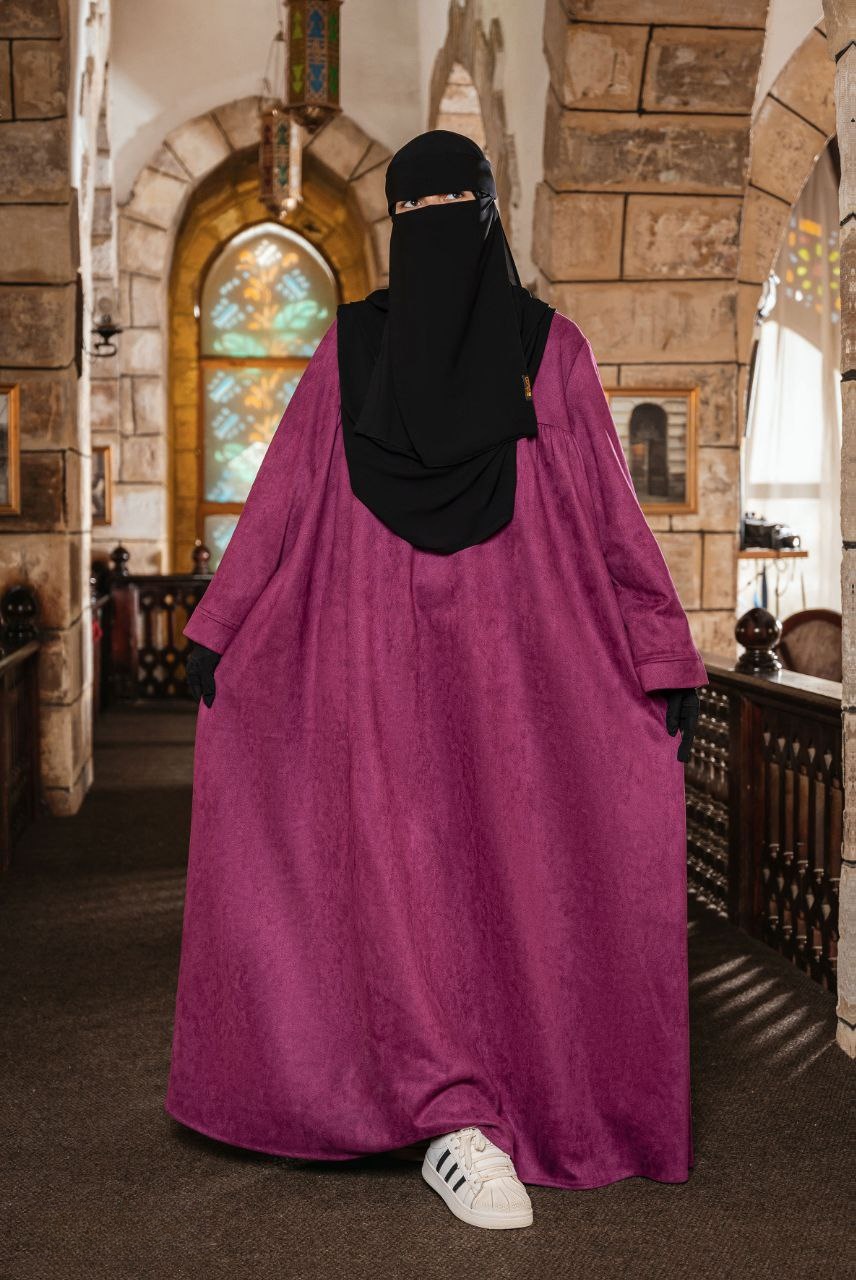 Rival Winter Suede Abaya - Thumbnail 5