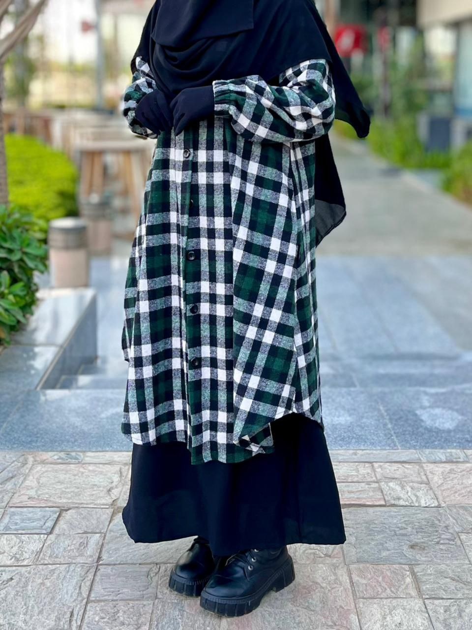 Women's Plaid Wool Shirt