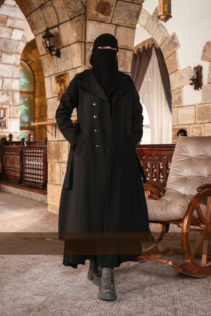 Khair Nesma Classic Wool Coat - Thumbnail 4