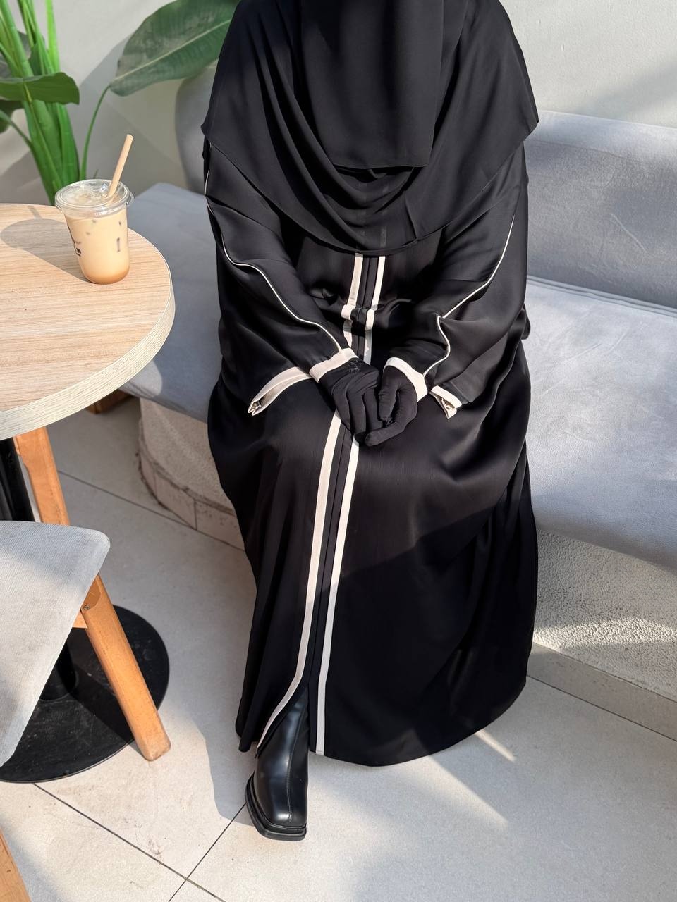 Black TikTok Abaya - Thumbnail 3