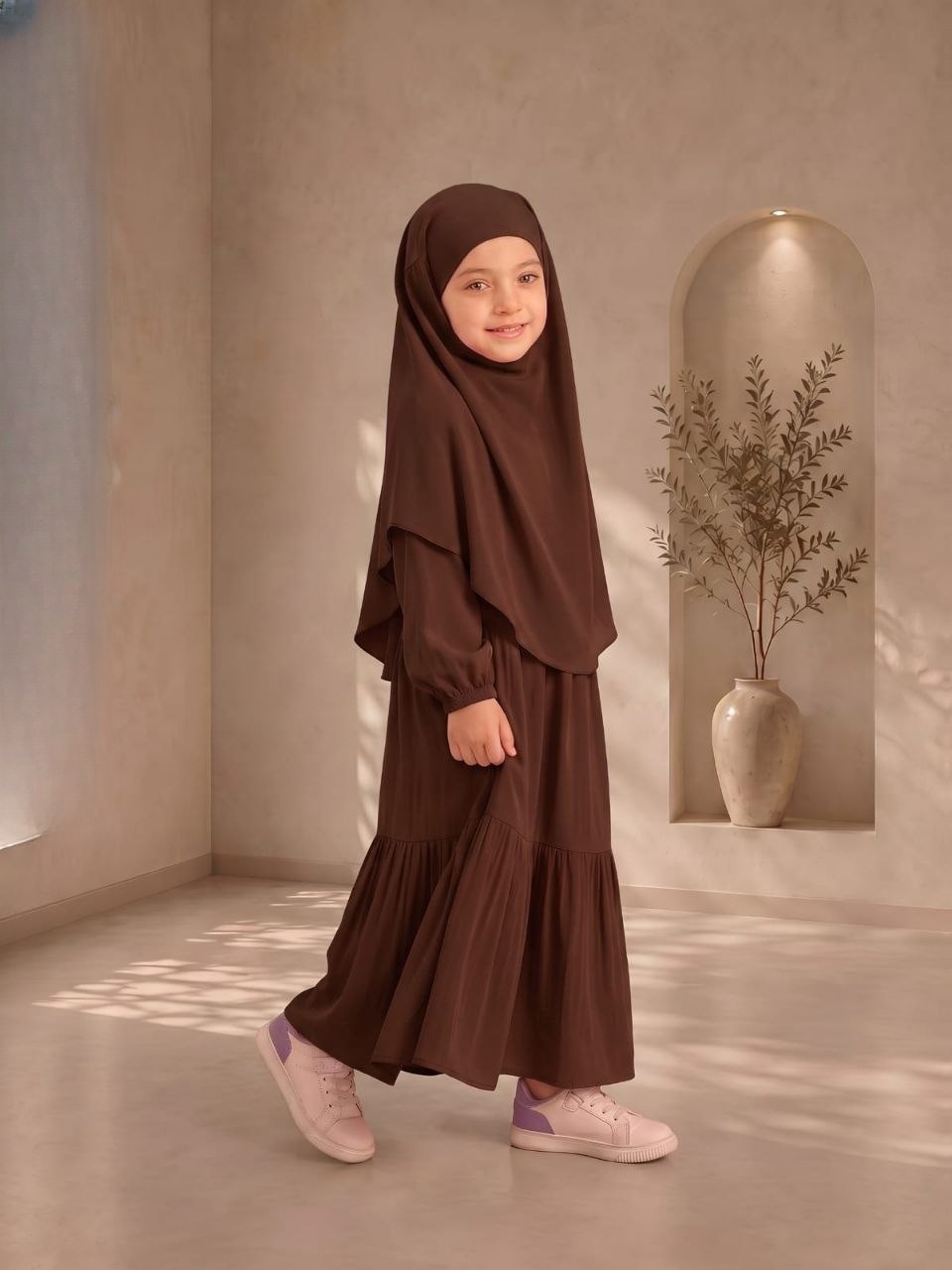 Khair Pleated Satin Isdal - Thumbnail 3